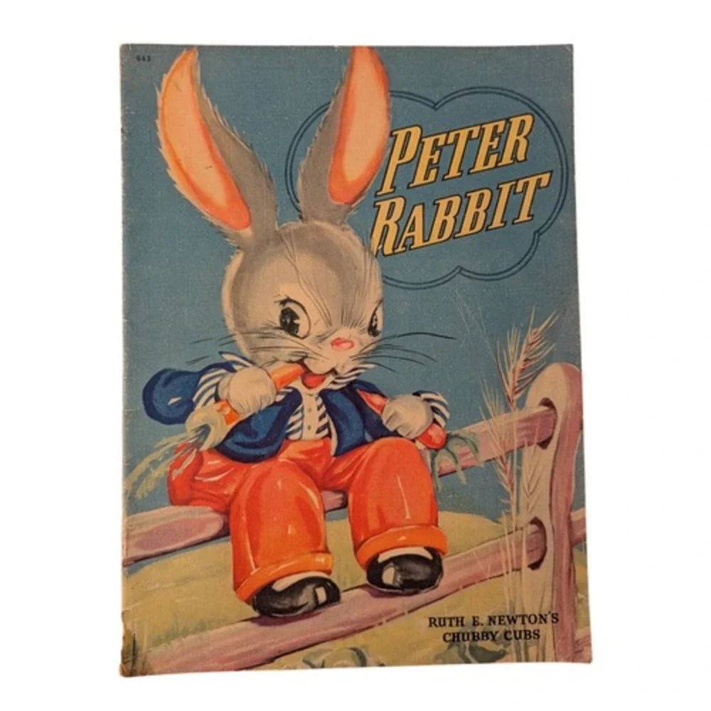 1940 Whitman Peter Rabbit Children's Book By Ruth Newton & Chubby Cubs 13